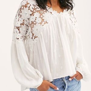 NWT Free People Lina LaceTop S